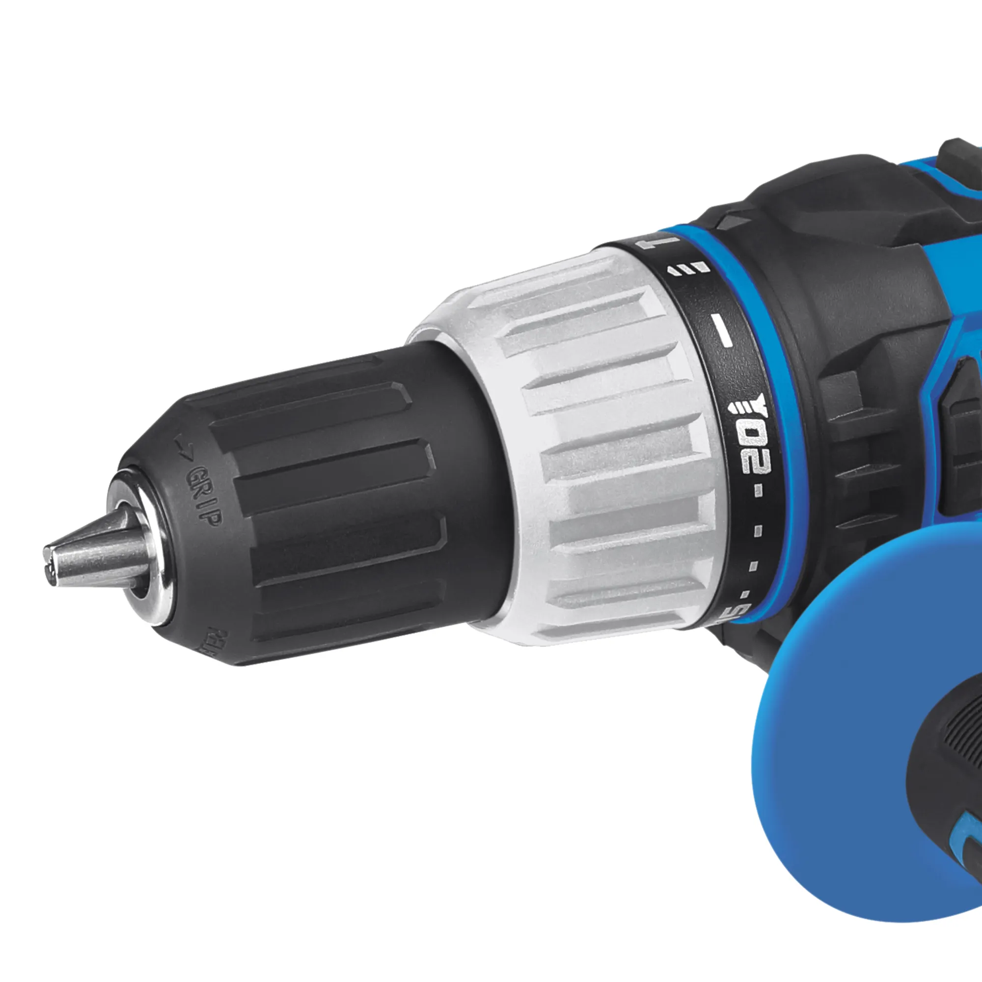 Taladro inalámbrico percutor 20V Mandril 2" - 13mm 1.650RPM ELITE XTREME con 2 Baterías, Cargador, Clip Cinturón, Punta Destornillador y Estuche Plástico